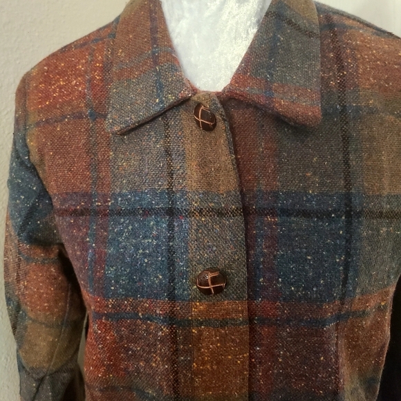 Norton McNaughton Vintage Wool Plaid Jacket size 8 - Picture 2 of 7
